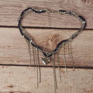 Silver Heart Pendant Necklace